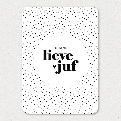 Kaart | Bedankt lieve juf