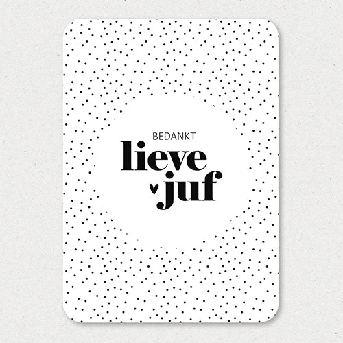 Kaart | Bedankt lieve juf