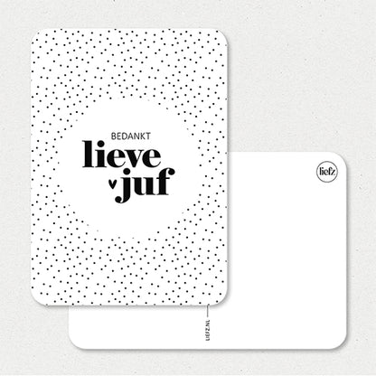 Kaart | Bedankt lieve juf