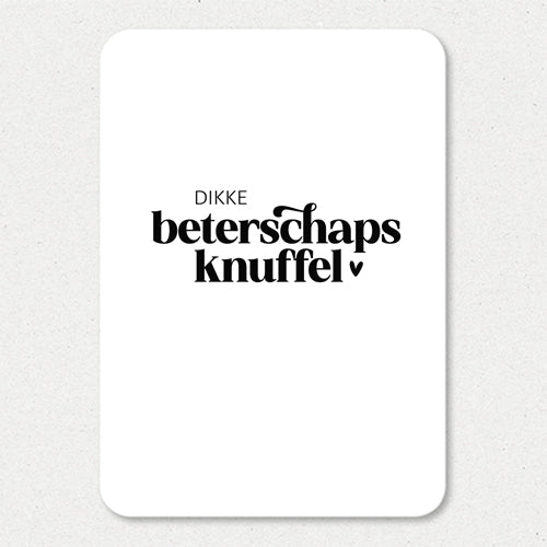 Kaart | Dikke beterschapsknuffel