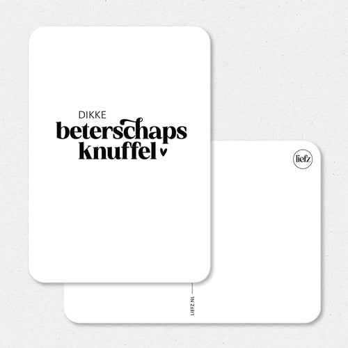 Kaart | Dikke beterschapsknuffel