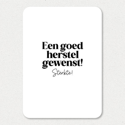 Kaart | Een goed herstel gewenst