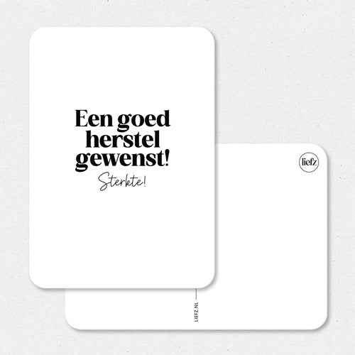 Kaart | Een goed herstel gewenst