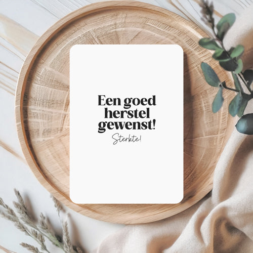 Kaart | Een goed herstel gewenst