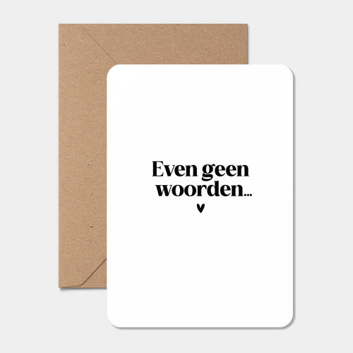 Kaart | Even geen woorden