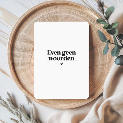 Kaart | Even geen woorden