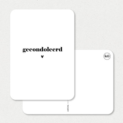Kaart | Gecondoleerd
