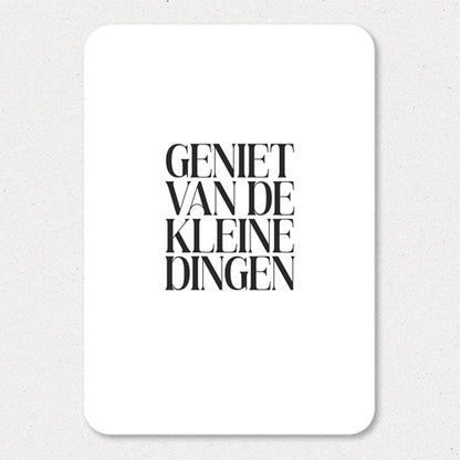 Kaart | Geniet van de kleine dingen