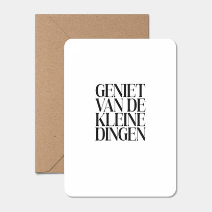 Kaart | Geniet van de kleine dingen