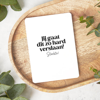 Kaart | Jij gaat dit zo hard verslaan