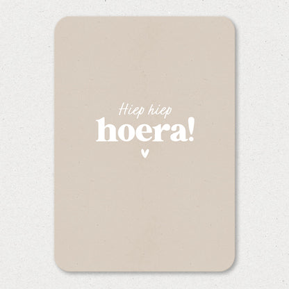Kaart | Hiep hiep hoera
