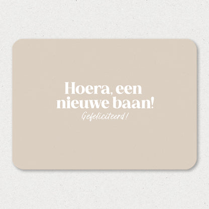 Kaart | Hoera, je hebt een nieuwe baan