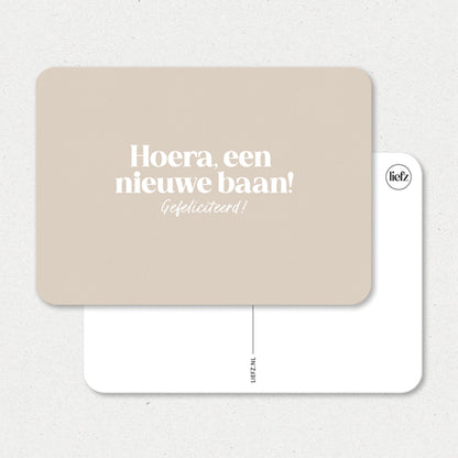 Kaart | Hoera, je hebt een nieuwe baan