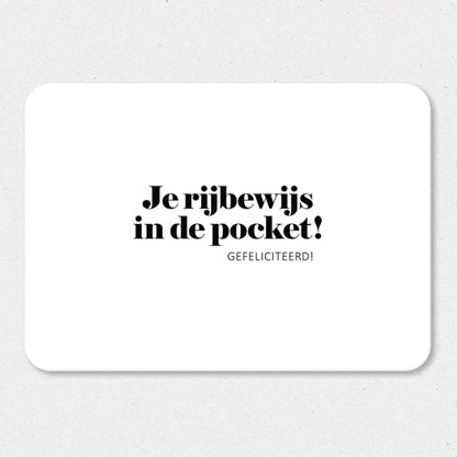 Kaart | Je rijbewijs in de pocket