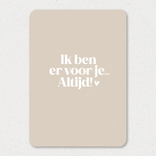 Kaart | Ik ben er voor je