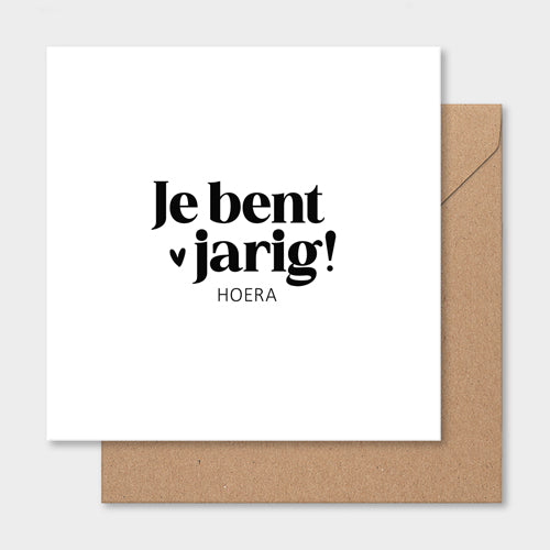 Dubbele kaart | Je bent jarig