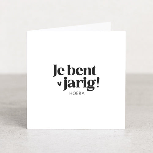 Dubbele kaart | Je bent jarig