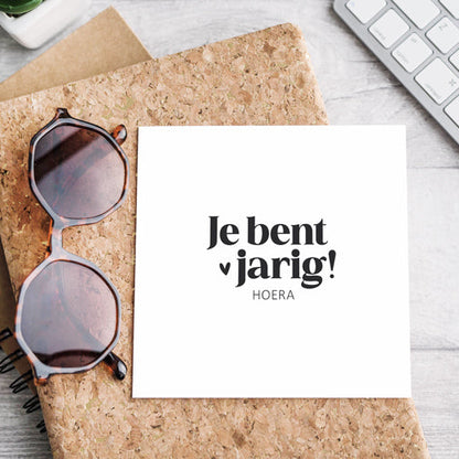 Dubbele kaart | Je bent jarig