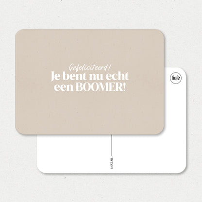 Kaart | Je bent nu echt een BOOMER