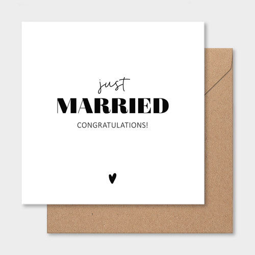 Dubbele kaart | Just married