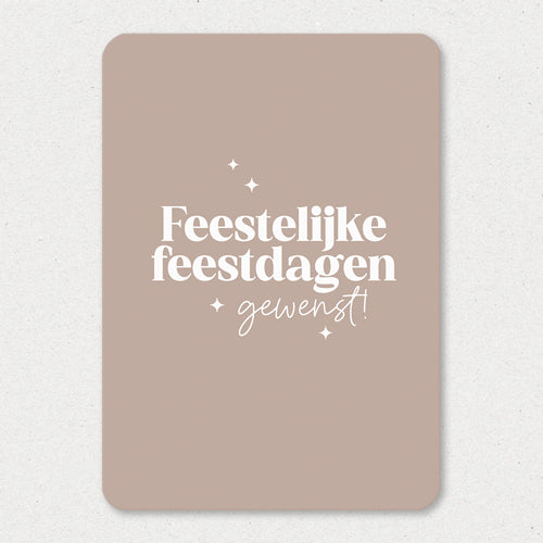 Kerstkaart | Feestelijke feestdagen