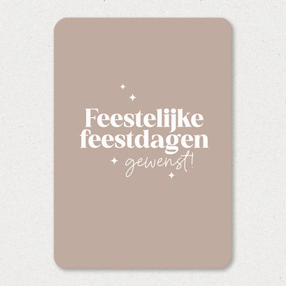 Kerstkaart | Feestelijke feestdagen