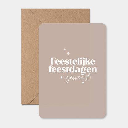 Kerstkaart | Feestelijke feestdagen