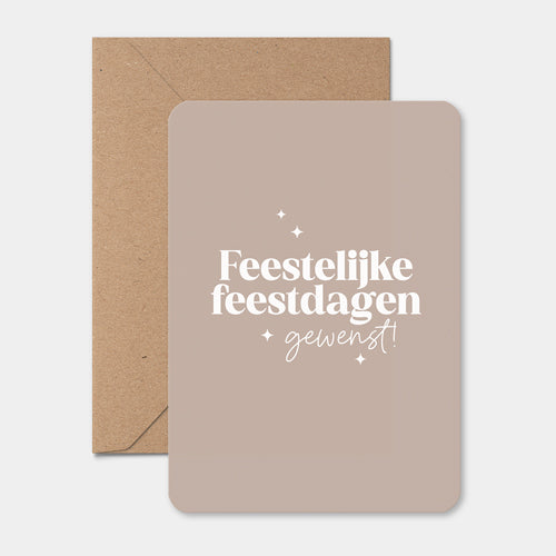 Kerstkaart | Feestelijke feestdagen