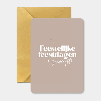 Kerstkaart | Feestelijke feestdagen