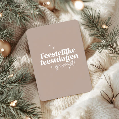 Kerstkaart | Feestelijke feestdagen