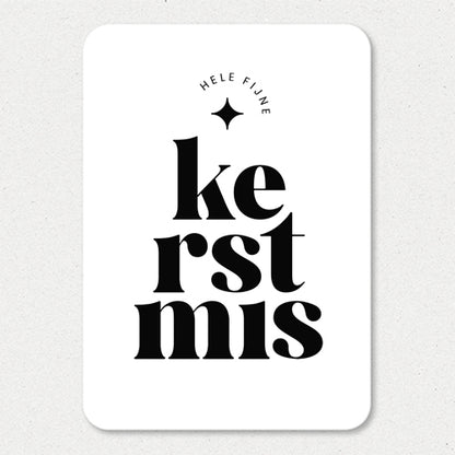 Kerstkaart | Fijne Kerstmis
