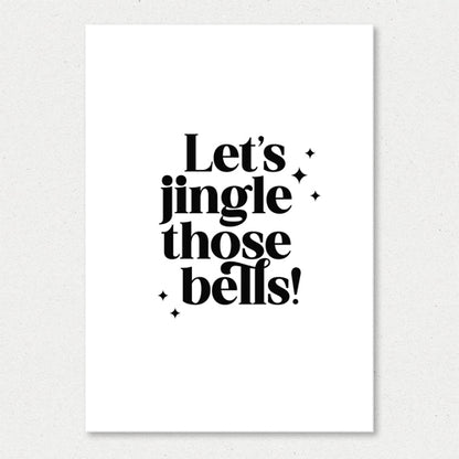 Kerstkaart | Let's jingle those bells