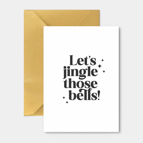 Kerstkaart | Let's jingle those bells