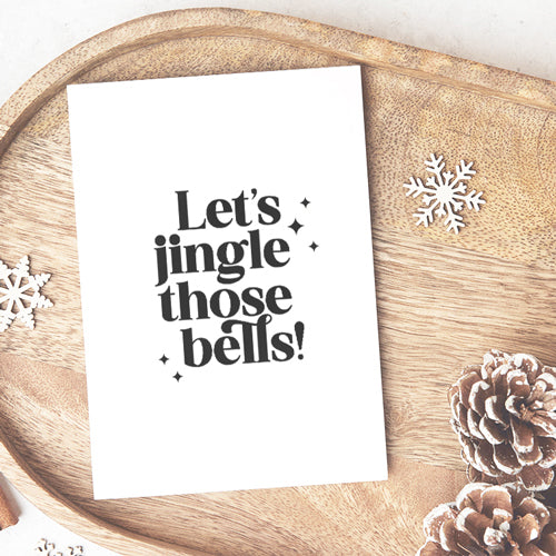 Kerstkaart | Let's jingle those bells