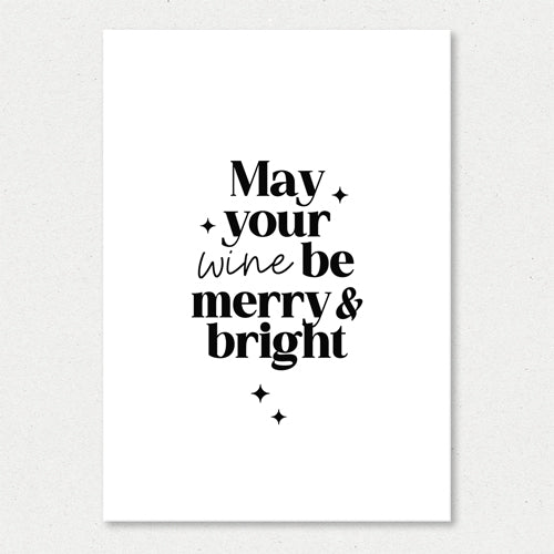 Kerstkaart | May your wine be merry
