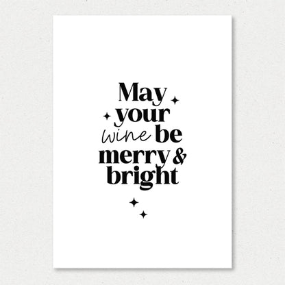 Kerstkaart | May your wine be merry