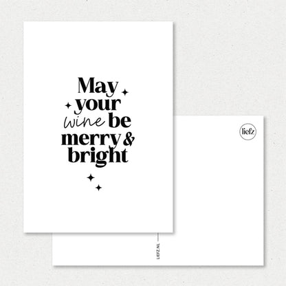 Kerstkaart | May your wine be merry