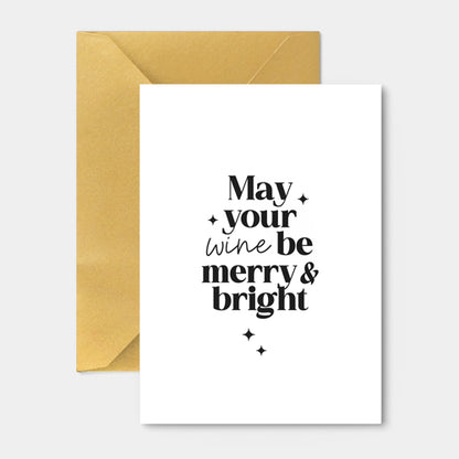 Kerstkaart | May your wine be merry