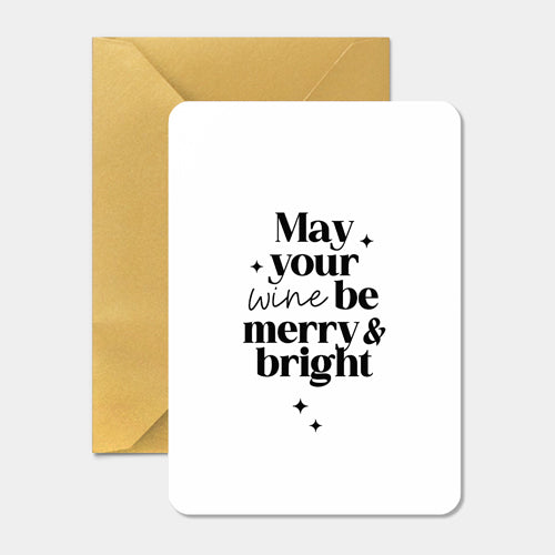 Kerstkaart | May your wine be merry
