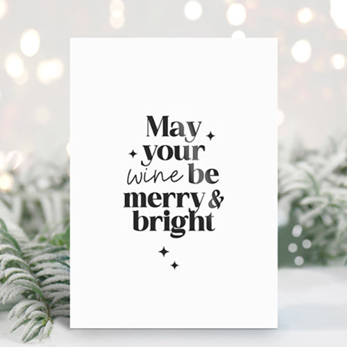 Kerstkaart | May your wine be merry