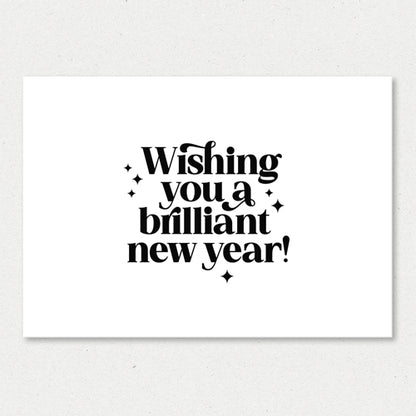 Kerstkaart | Wishing you a brilliant new year