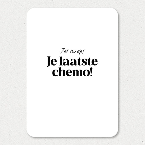 Kaart | Je laatste chemo