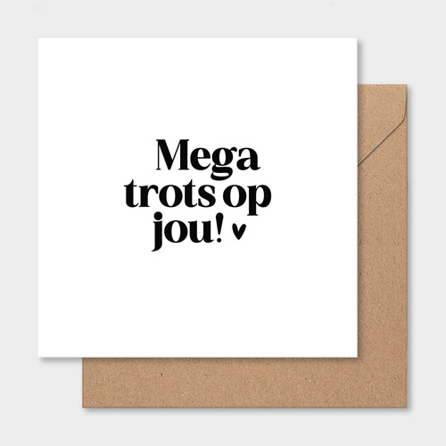 Dubbele kaart | Mega trots op jou