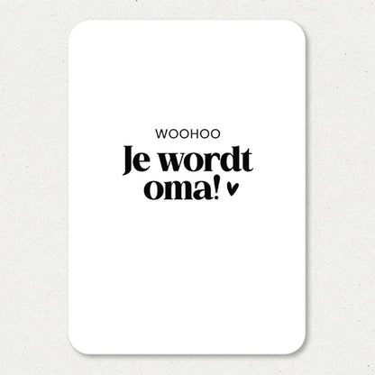 Kaart | Woohoo, je wordt oma