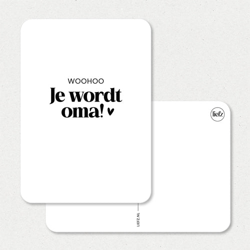 Kaart | Woohoo, je wordt oma