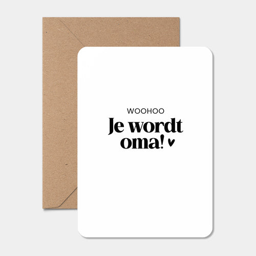 Kaart | Woohoo, je wordt oma