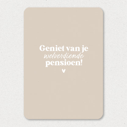 Kaart | Geniet van je pensioen