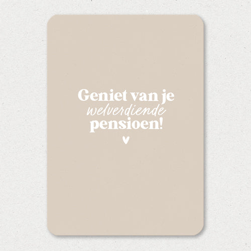 Kaart | Geniet van je pensioen