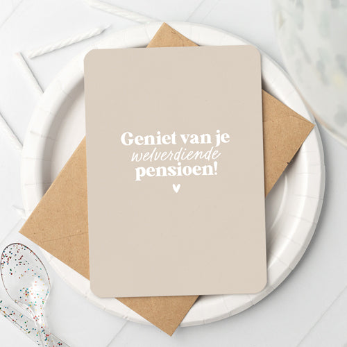 Kaart | Geniet van je pensioen