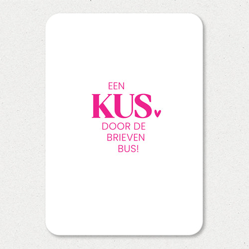 Kaart | Kus door de brievenbus